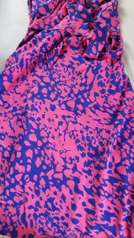 Elegant Random Print Button Down Shirt Dress Women's Long Sleeve Belted Waist Midi Dress Spring Fall Office Casual Dress photo review