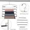 Pants Hangers Non Slip Multi-Layer Swing Arm Pants Hanger Stainless Steel Space Saver Hangers Closet Storage Organizer 3