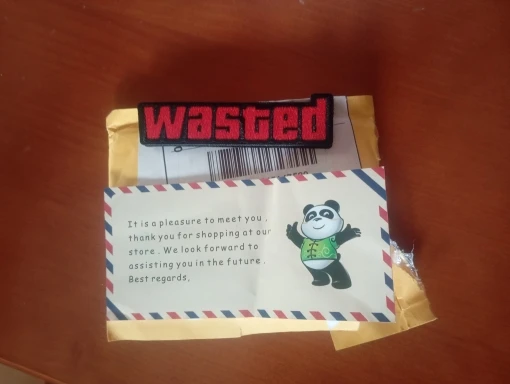 Wasted Gaming Embroidered Patch photo review