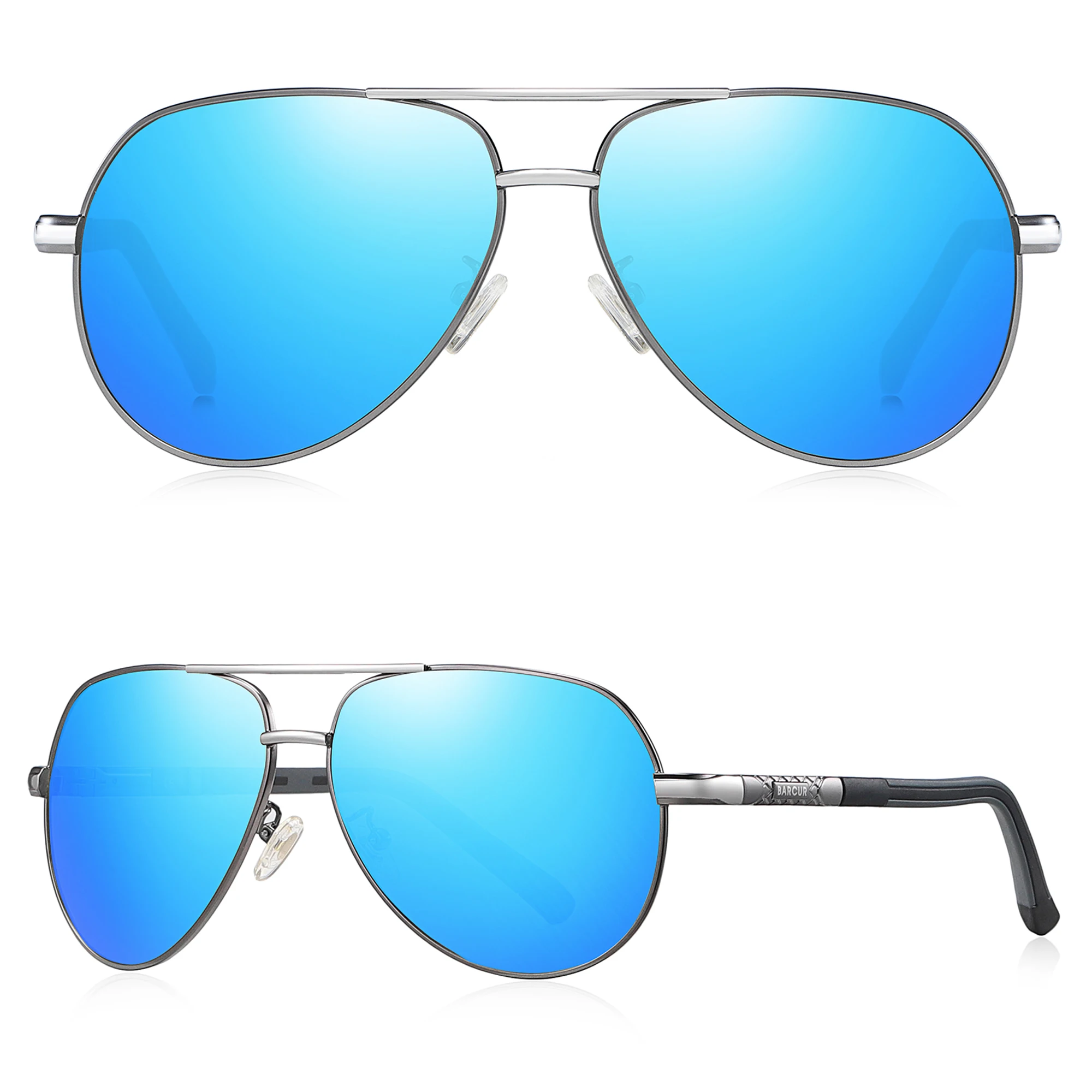 BARCUR-gafas De Sol polarizadas con protección UV400 para hombre, lentes De Sol masculinas a la moda