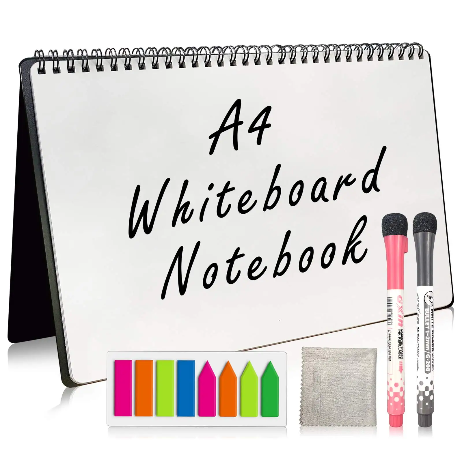 A4 Size Whiteboard Notebook Dry Erase Board reusable Notebook Meeting