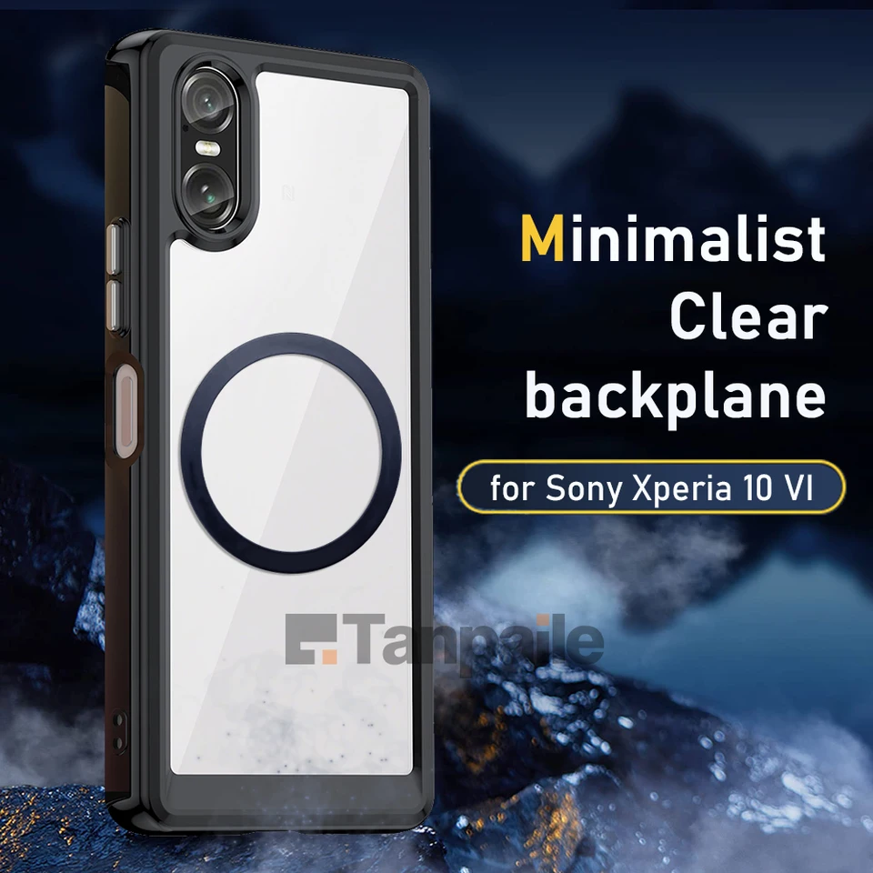 Cover TPU Sottile Con Anello Supporto Custodie Sony Xperia 10 VI | Tutte Le Opzioni Per Il Tuo Smartphone Custodia Astronauta Placcatura Bianca