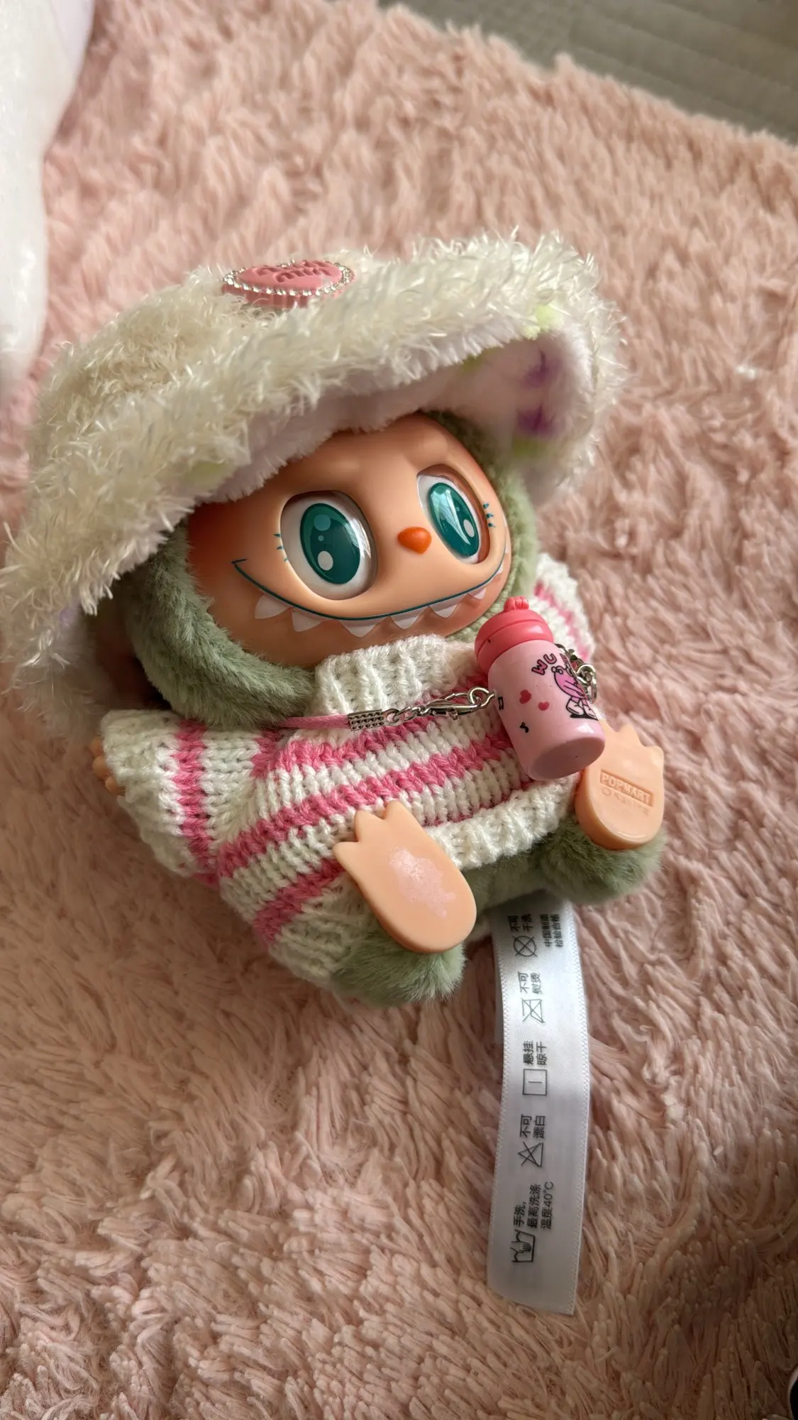 Labubu Doll Clothes: 15/17CM Idol Kpop Style Mini Plush Overalls Set photo review