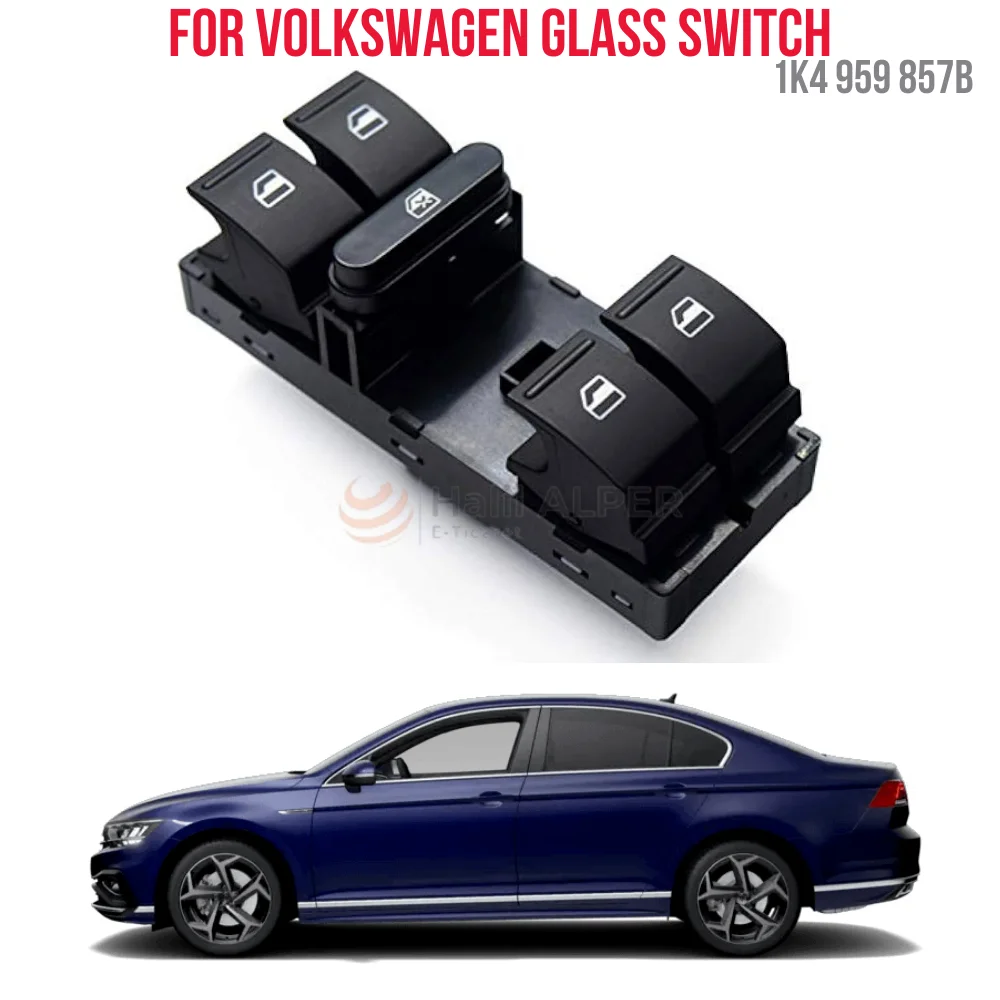 

FOR WINDOW SWITCH LEFT SIDE VW GOLF 5 / PASSAT B6/JETTA OEM 1 K4 959 857B SUPER QUALITY HIGH SATISFACTION AFFORDABLE PRICE FAST D