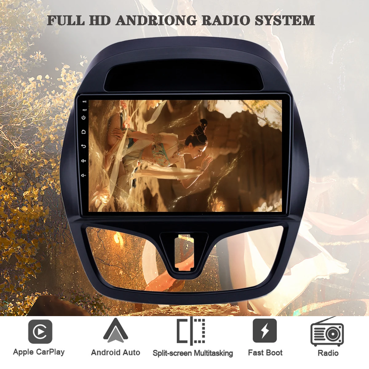 

For Chevrolet Spark 2015 Android 13 128G 8G Car Radio Audio GPS Navigation Multimedia Stereo PC Tablet Headunit With Carplay RDS