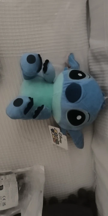 18cm Original de peluche Stitch bebé película dibujos animados modelo muñeca niños figuras de acción juguetes de peluche regalos colgantes photo review