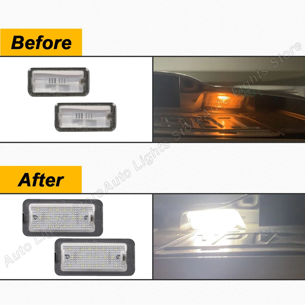 Feux De Plaque D'immatriculation LED Pour Fiat 500X (2014-2023) - Canbus Intégré, 2 Pièces, Plus Lumineux, Anti-erreur - 3