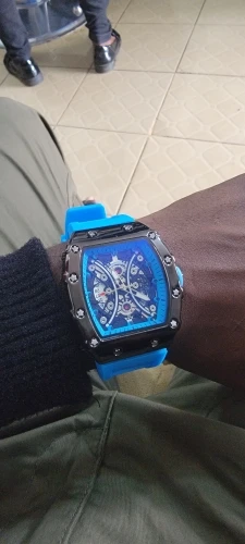 Relógio masculino luz marca de luxo barril vinho dial moda noite brilho relógio esportivo calendário reloj l146 photo review