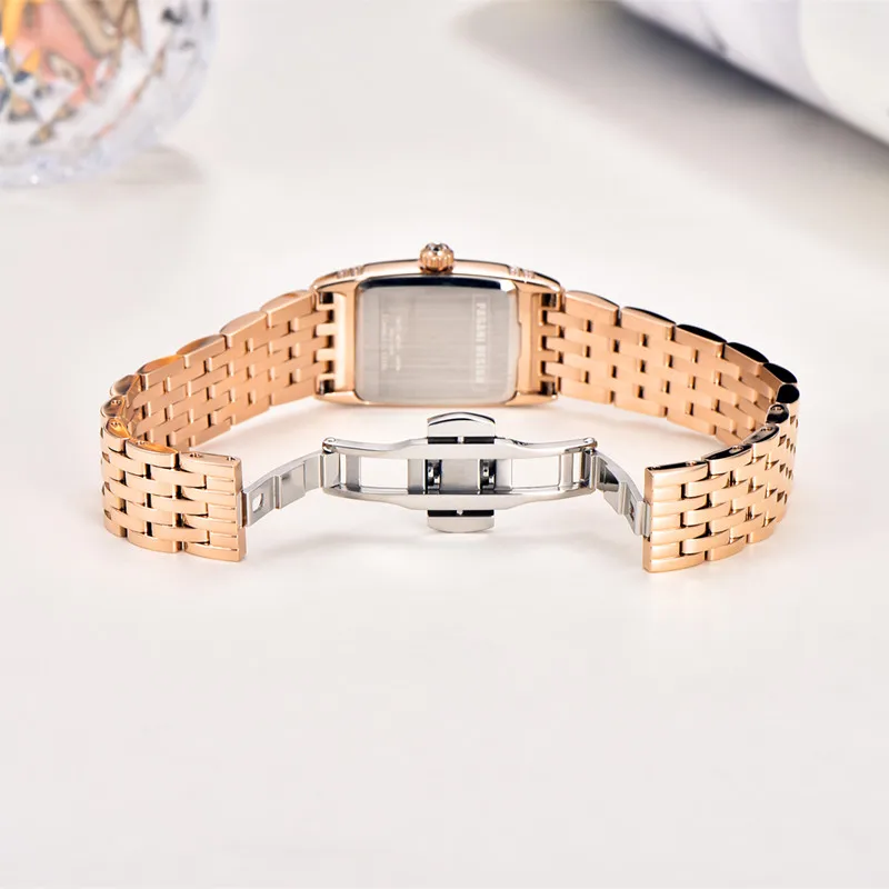 PAGANI DESIGN Brand Fashion Rectangle Watch Luxury Sapphire Stainless Steel Quartz Wristwatches Waterproof For Women Reloj Mujer