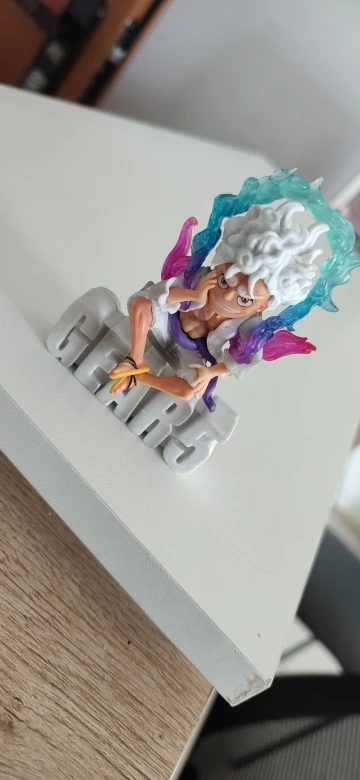 Nuevo 10cm Mini One Piece Figura de Acción - Luffy Gear 5 Nika photo review