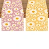 Daisy Table Runner Happy One Birthday Party Decorations Kids Favors Gifts Kitchen Dining Table Covers Girls Baby Shower Supplies 6