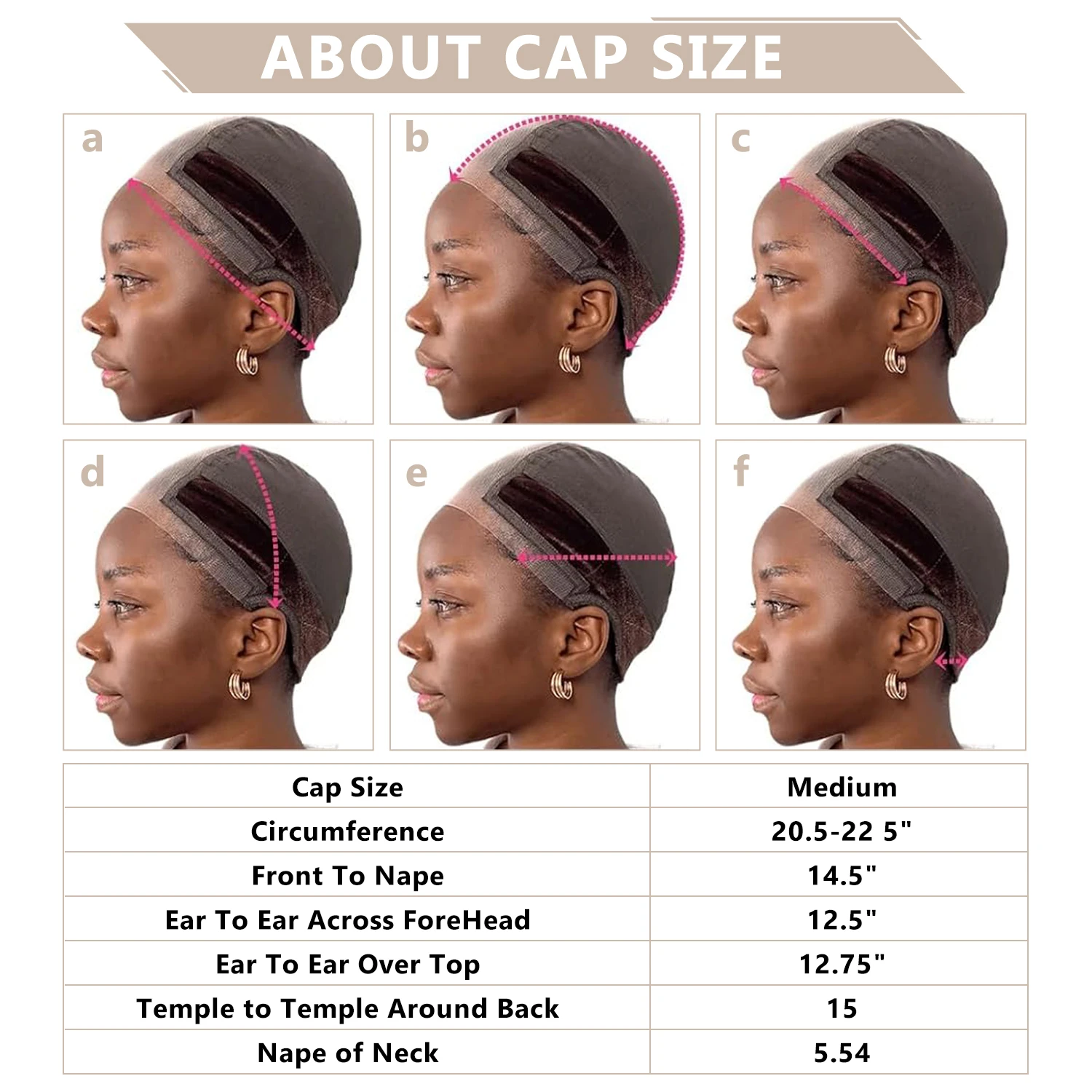 Wig Cap with Grip Band for Keeping Wigs in Place Full Cap-wide Transparent Lace for Lace Front Wigs Wig Accessories