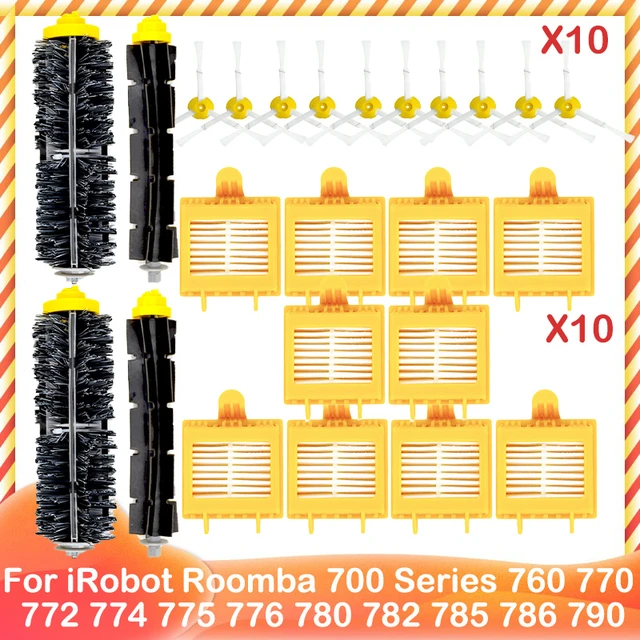 Piezas de repuesto para iRobot Roomba, cepillo lateral, filtro HEPA,  accesorios de aspiradora, 630, 650, 760 - AliExpress