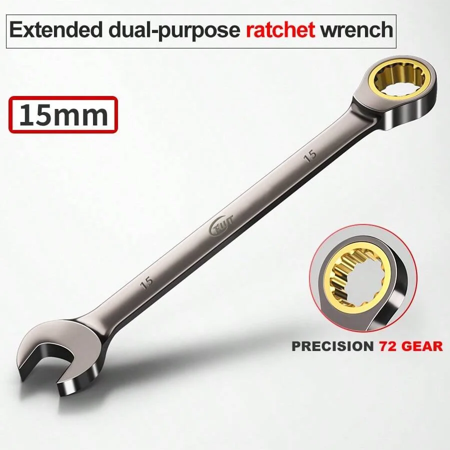 Versatile Dual-Use Ratchet Wrench (6-32mm) for Universal Maintenance Tasks