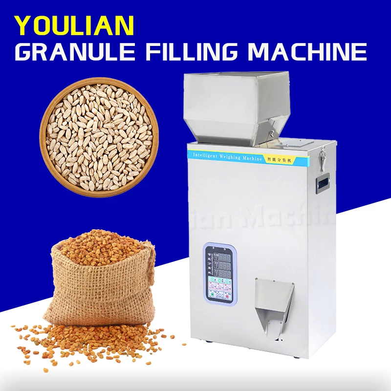 FZ-500 Automatic Filler Digital Control Cereal Flour Coffee Powder Pellet Candy Grains Rice Particle Ration Filling Machine three side automatic powder particle weighing packaging