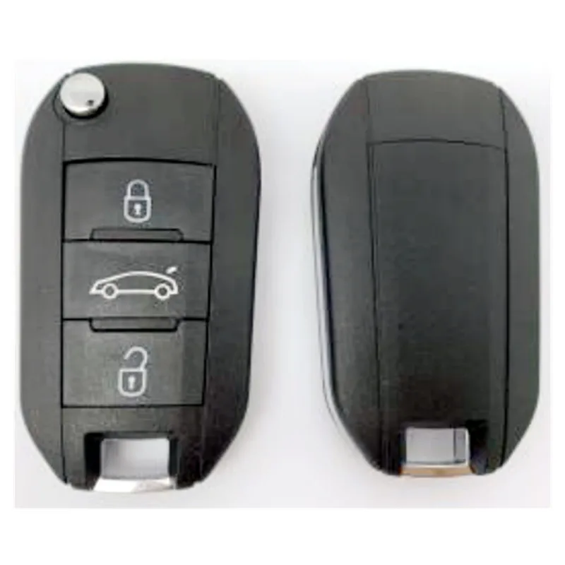 

1pcs 3 button remote key with 434mhz FSK model with AES 4A chip for Peugeot for citroen