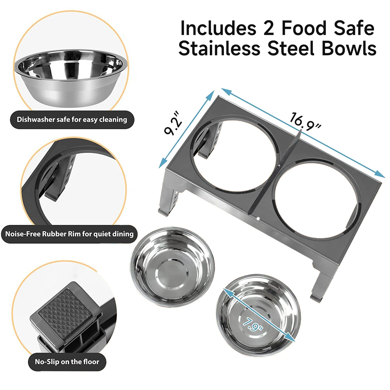 anti slip stable feeding base