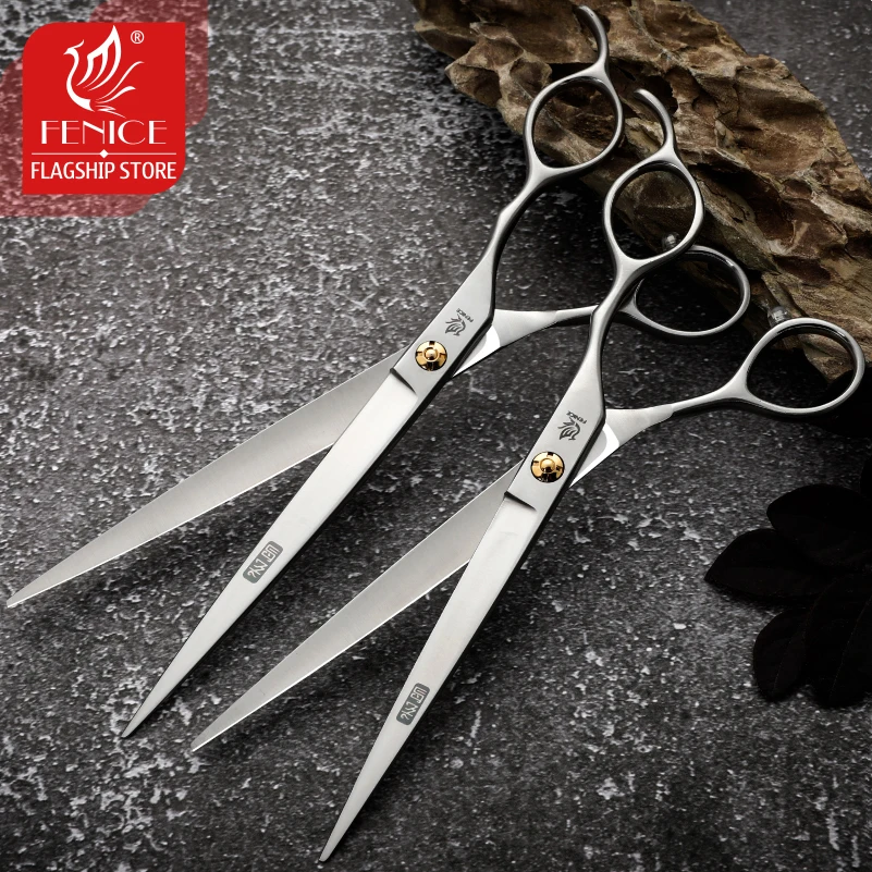 Dog Grooming Scissors Dog Grooming Scissors Kit Fenice 7.0/7.5 Professional Grooming Cutting Straight Scissors Japan 440C Seratted Shear for Dogstylist
