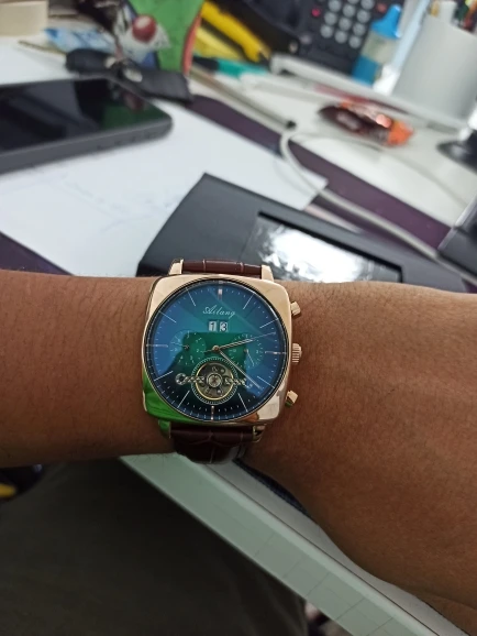 AILANG 2020 new watch men's automatic mechanical watch waterproof tourbillon black technology luminous fashion men's watch