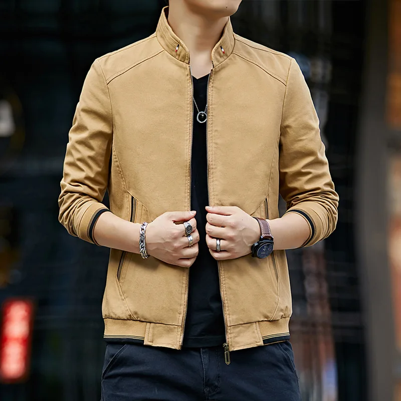 Cotton Autum Winter Brand Fashion Men Cardigan top Korean Casual Coats Jacket Mens Clothing M-4XL golf