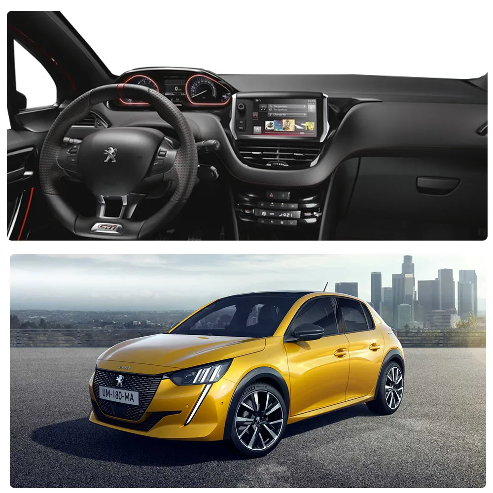 Voor Peugeot 208 2008 2012-2018, Auto Styling Covers Dashmat Dash Mat Zonnescherm Dashboard Cover