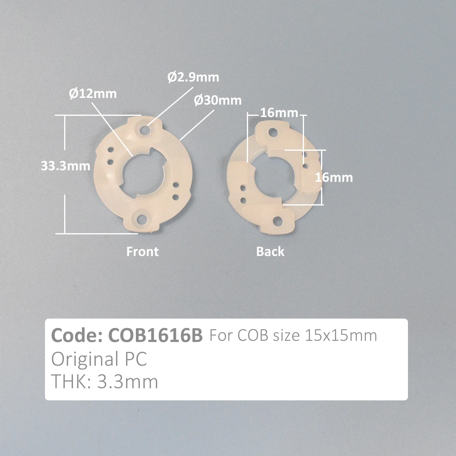 Plastic PC Mount Support COB LED Holders for 1919 2121 1515 1620 Light Source Chips Accessories for DIY Lamp lamp holder lamp bulb holder diy lighting accessories
