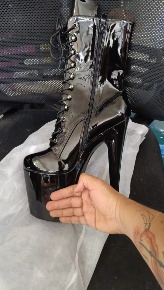 Tall Latex Boots photo review