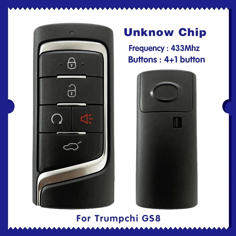 

Для Trumpchi GS8 4 + 1 Кнопка smart key 433MHZ CN091001