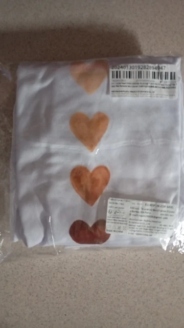 New in Y2k Love Heart Print Women Summer T Shirt Girl O Neck Funny Y2K Tops photo review