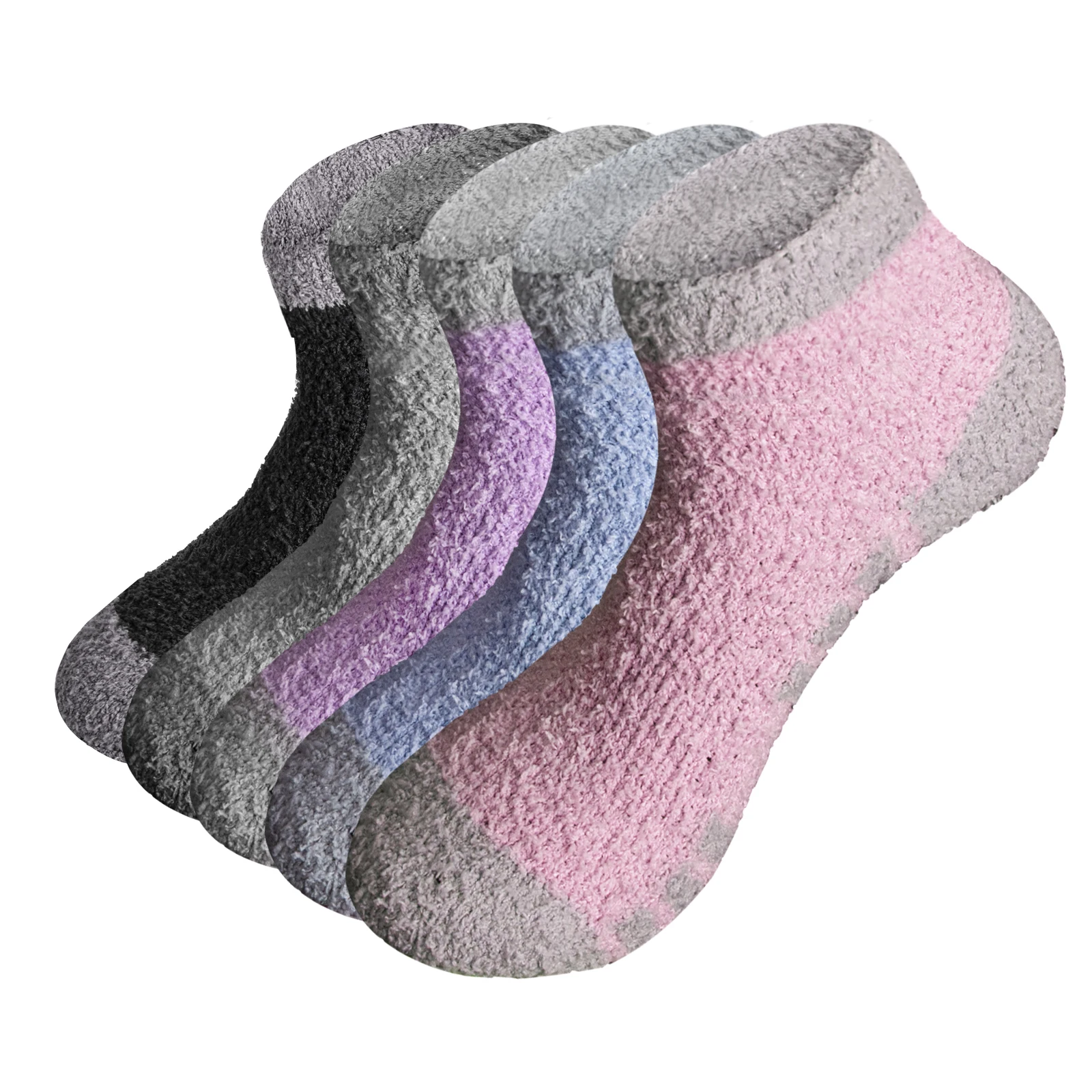 Yuedge Womens Fuzzy Socks With Grips Soft Cozy Fluffy Socks Non Slip