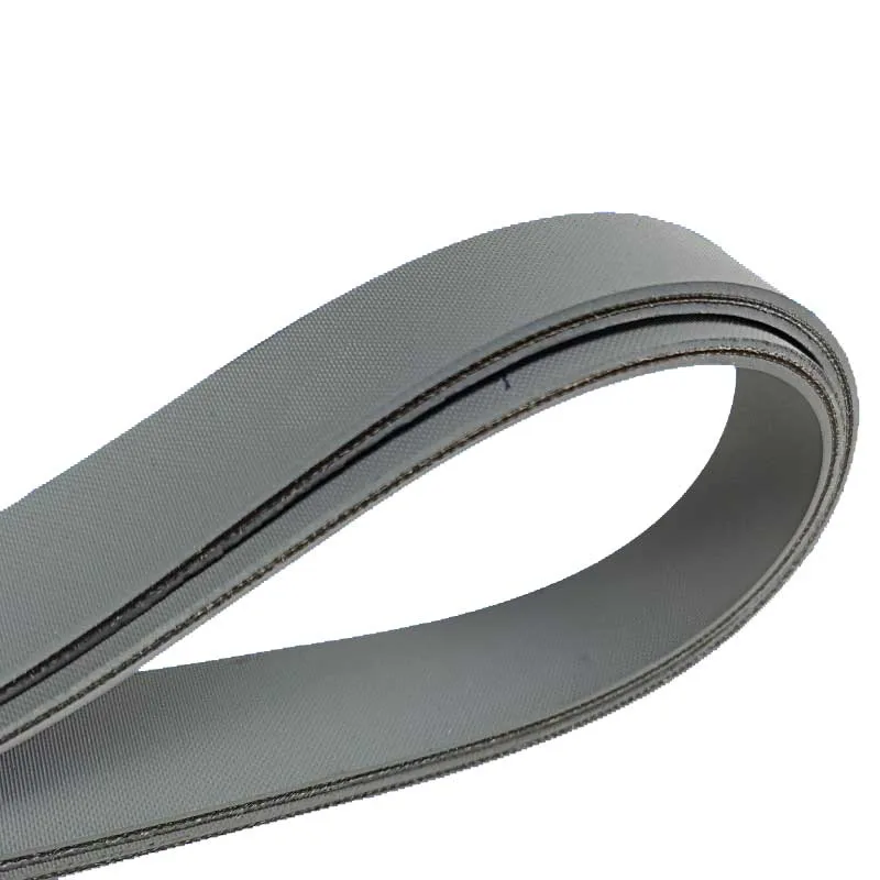 Resistente ao Desgaste Cinza Nylon Flat Belt Têxtil Machine Band Kit Transmissão Drive Belt Correia Transportadora Tamanho Múltiplo