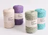 KNOTITUDE 3mm Cotton Macrame Cord 130m a Roll Hand knitting yarn Hand Crochet yarn Bag crochet yarn 100% high quality cotton 3