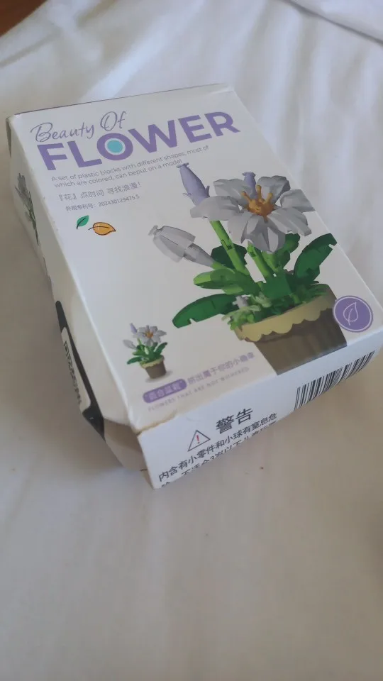 1PC Mini Succulent Flower Pot Building Blocks Simulation Flower Assembling Brick Model Kids Toys photo review