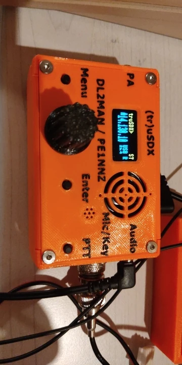 Kit Boîtier Batterie Pour émetteur-récepteur (tr)uSDX - Conçu Par DL2MAN, Impression PETG Orange