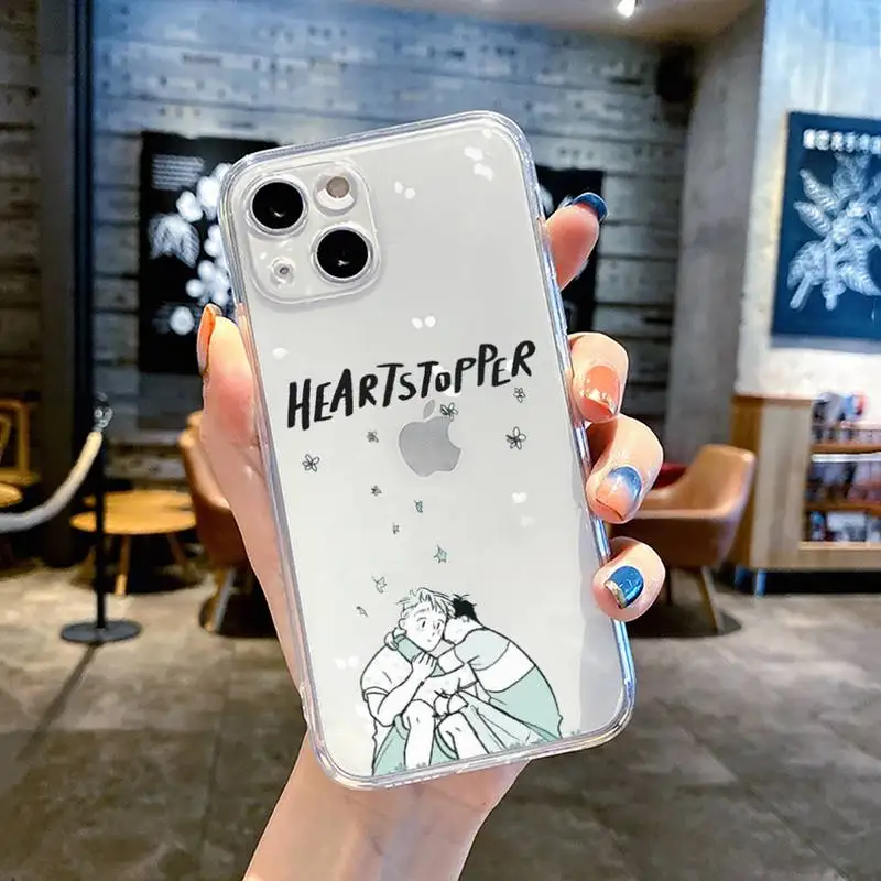 apple iphone 13 pro max case Heartstopper comics Phone Case For iPhone 13 12 Mini 11 pro X XS XR Max SE 7 8 6 plus shell iphone 13 pro max case leather