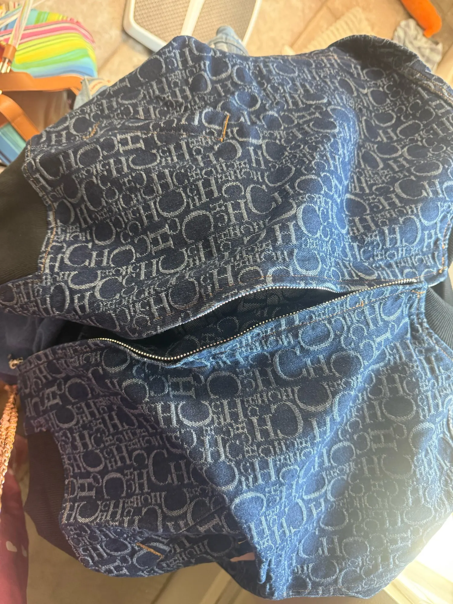 Women's Letter Print Denim-Style Jacket photo review