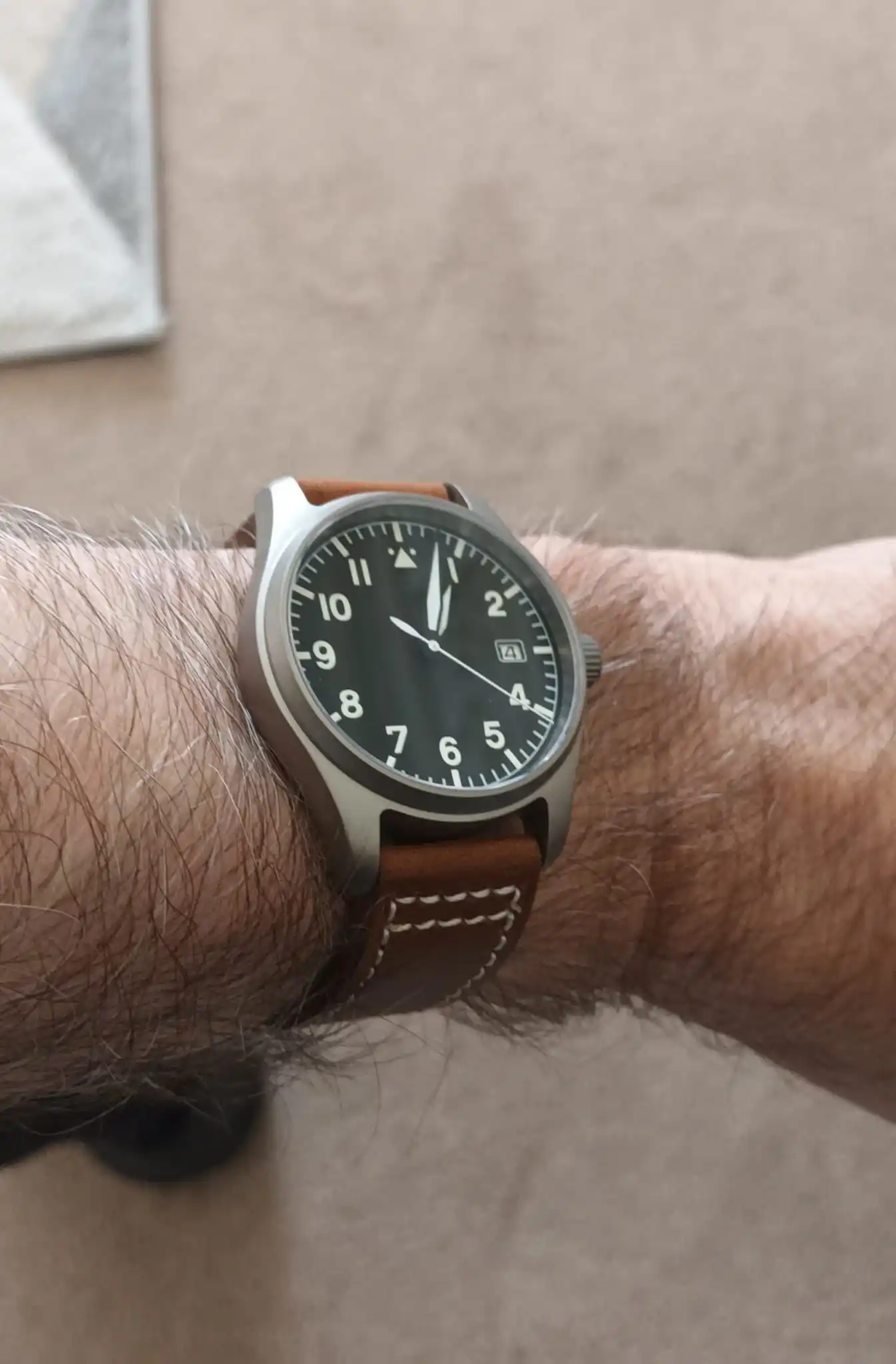 Tandorio T170 Titanium 39mm NH35A 20bar Aviator Date Sapphire Luminous photo review