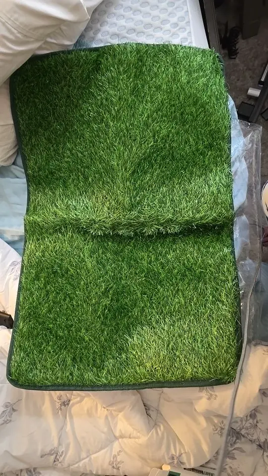 Almohadilla de Césped Artificial para Perros | Orinal Interior y Exterior, Antiolor, Fácil de Limpiar photo review