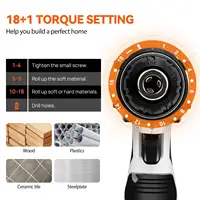 Kit de tournevis sans fil avec batterie, kit d'outils de tournevis électrique 2 en 1 45 N.m, double vitesse 1400 tr/min 3