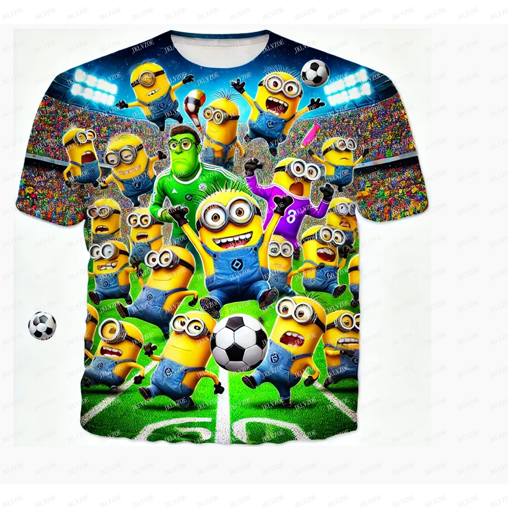 Minions Soccer Football Training Team Boys Clothes Top Children Hertha Bsc Girls T Shirt Kids Men Tee Hot New Gift Fans 24/25