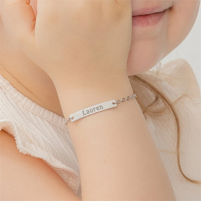 Custom Heart Bracelets Child Women Jewelry Stainless Steel Customized Name  Pulseiras Feminina Birthday Christening Gift - AliExpress