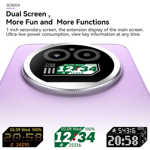 IIIF150 Action A5Pro Phone Android 15 Go Smartphone 12GB RAM 256GB ROM 6.8inch HD+ HAA Display Dual Screen Design 5100mAh Batter - Image 3
