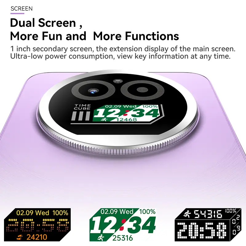 IIIF150 Action A5Pro Phone Android 15 Go Smartphone 12GB RAM 256GB ROM 6.8inch HD+ HAA Display Dual Screen Design 5100mAh Batter - Image 3
