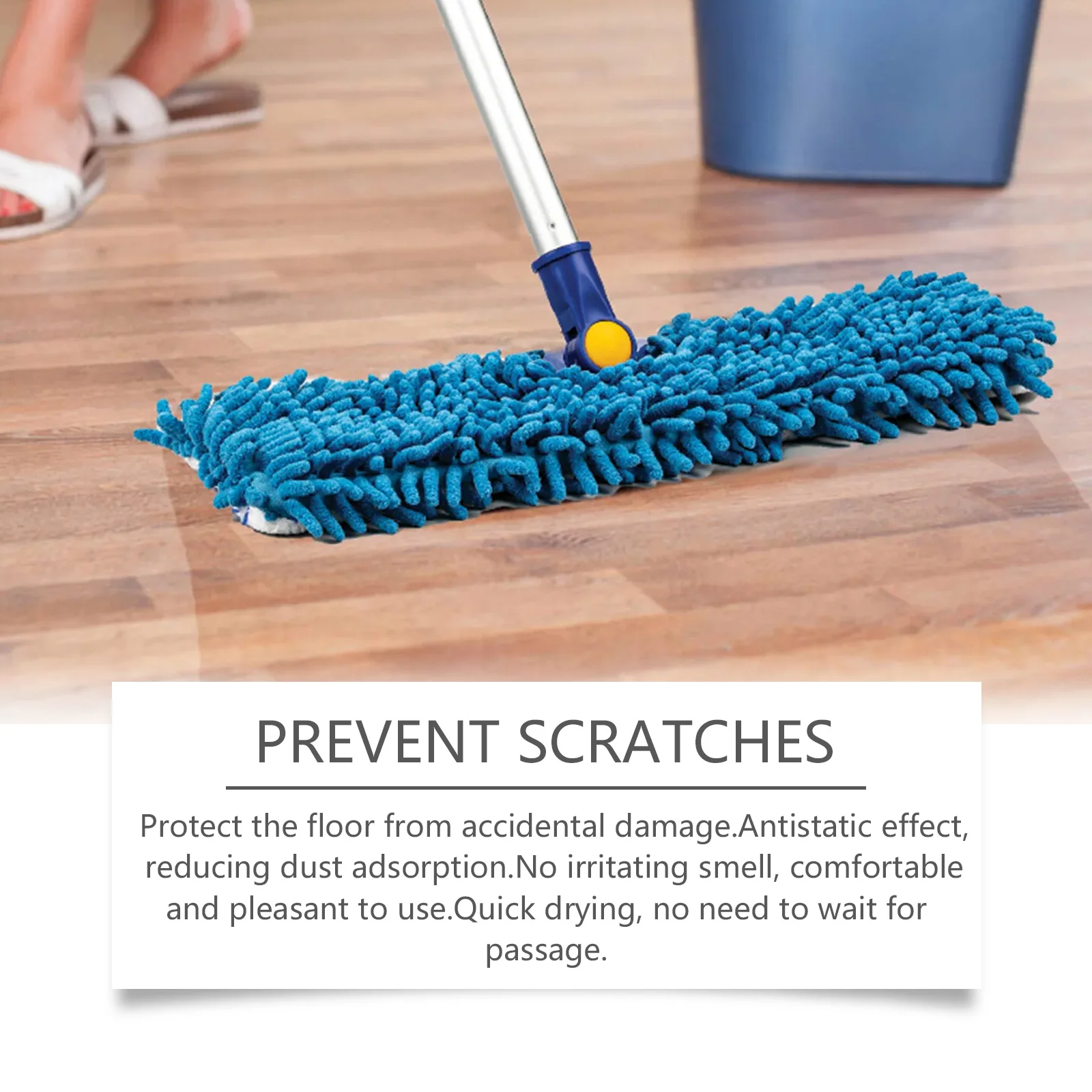 Jakehoe Beeswax Floor Cleaner Spray Cleaning Dirts Lasting Protect Restoring Original Color Enhance Gloss Wood Floor Care Spray