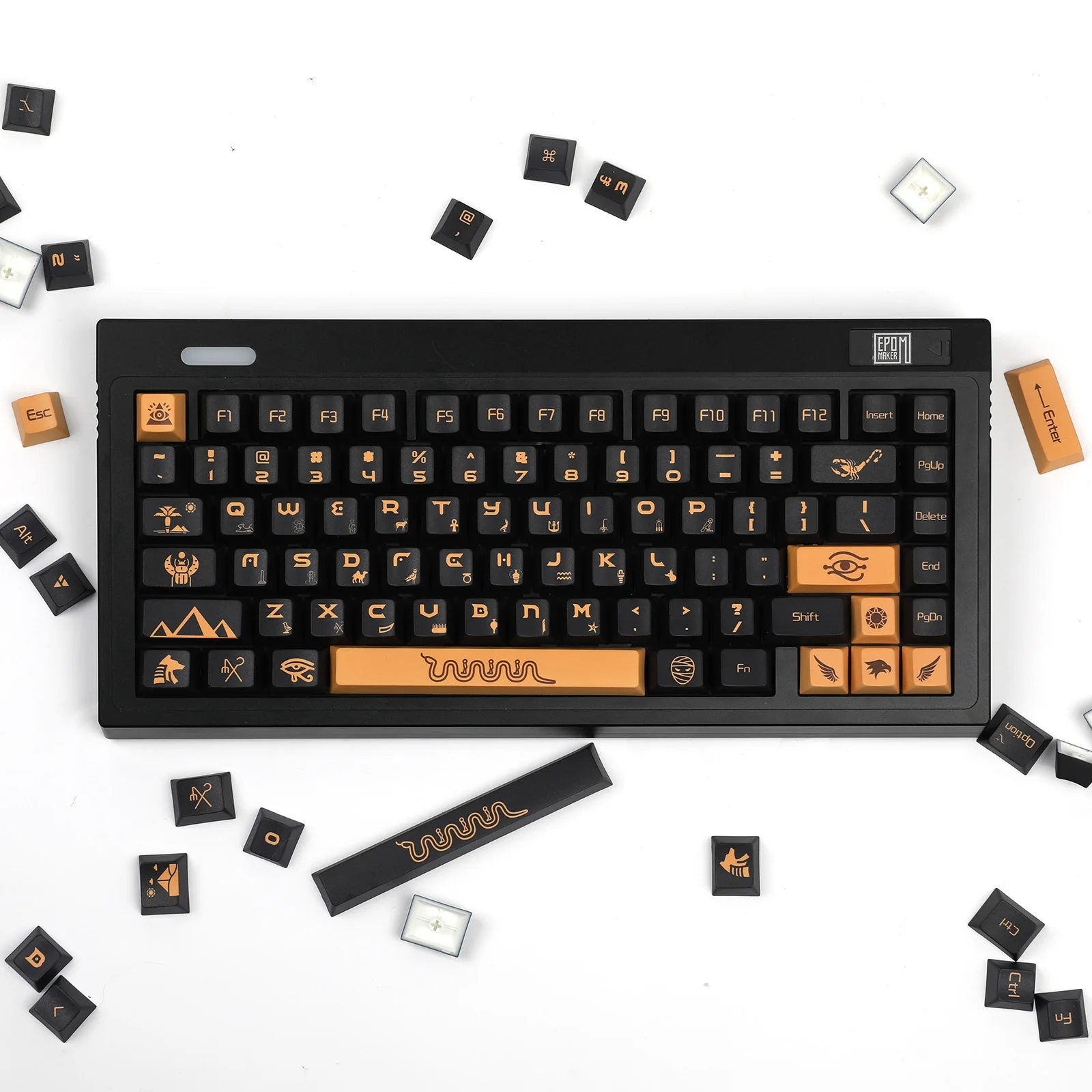Epomaker-temple Keycaps Grupo Coleção Completa de Cherry-profile Dye Sublimation Pbt Keycaps para Ansi e Iso-uk Layouts - Imagem 6