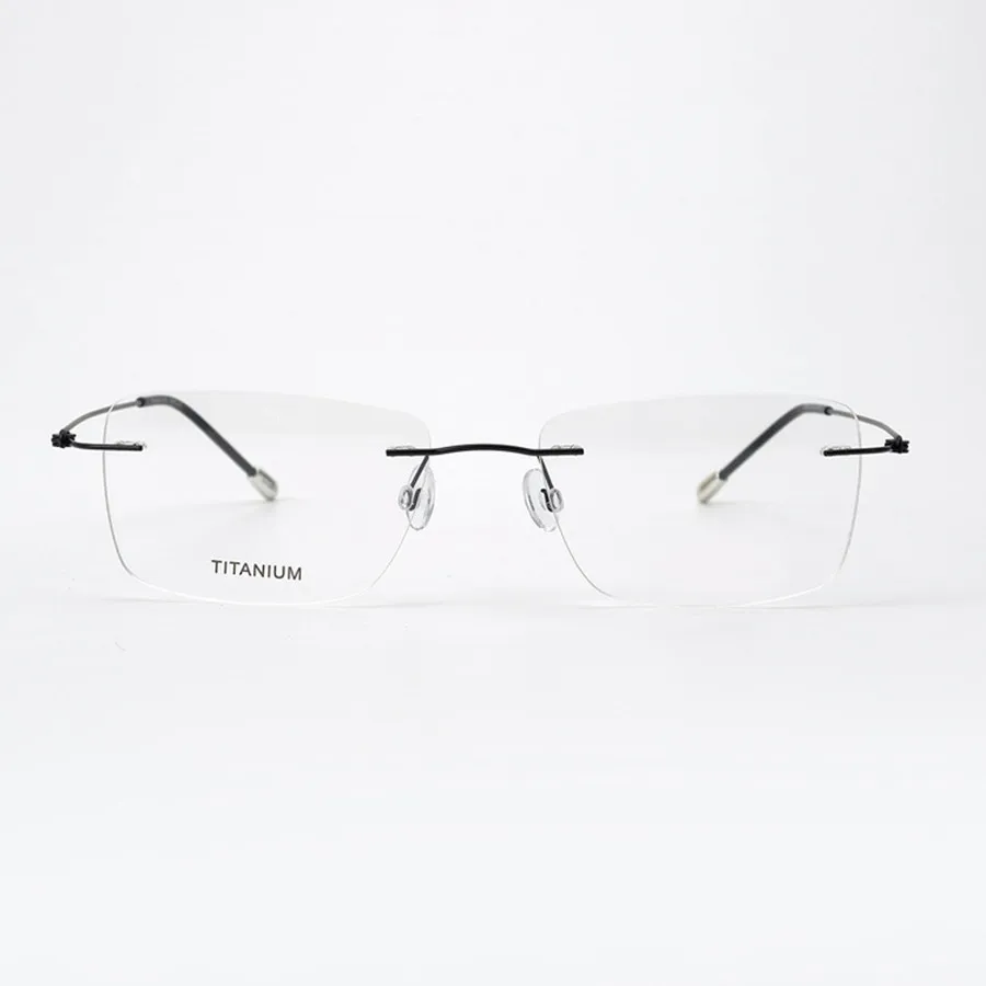 

New Single Line Pen Pulley Frame Rimless Alloy Glasses Frame