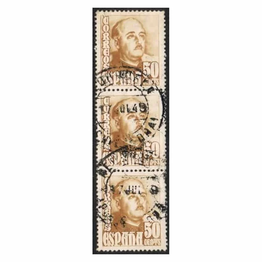 C1548/Spagna 1948. Trio Generale Franco. 50 C (U) - Edifil 1022