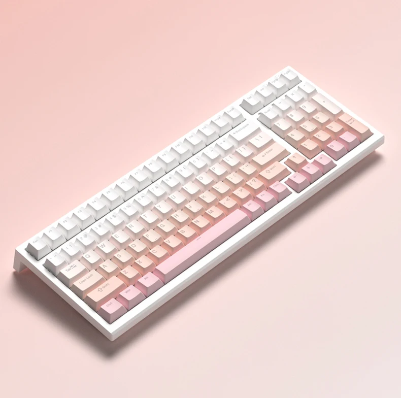 FL·ESPORTS FL100 RGB 100-Key Gaming Mechanical Keyboard 2.4G Wireless/Bluetooth/Wired Keyboard for Gamer PC Full Key Hot Swap