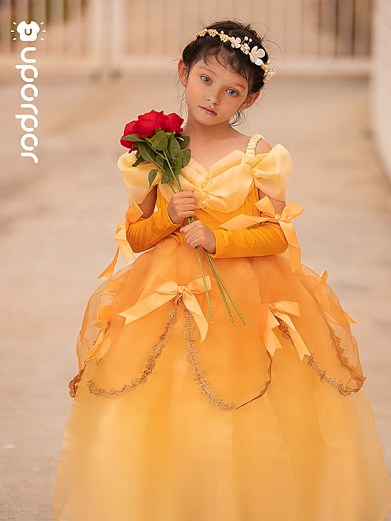 menina Vestido, Bela e a Fera Roupas,