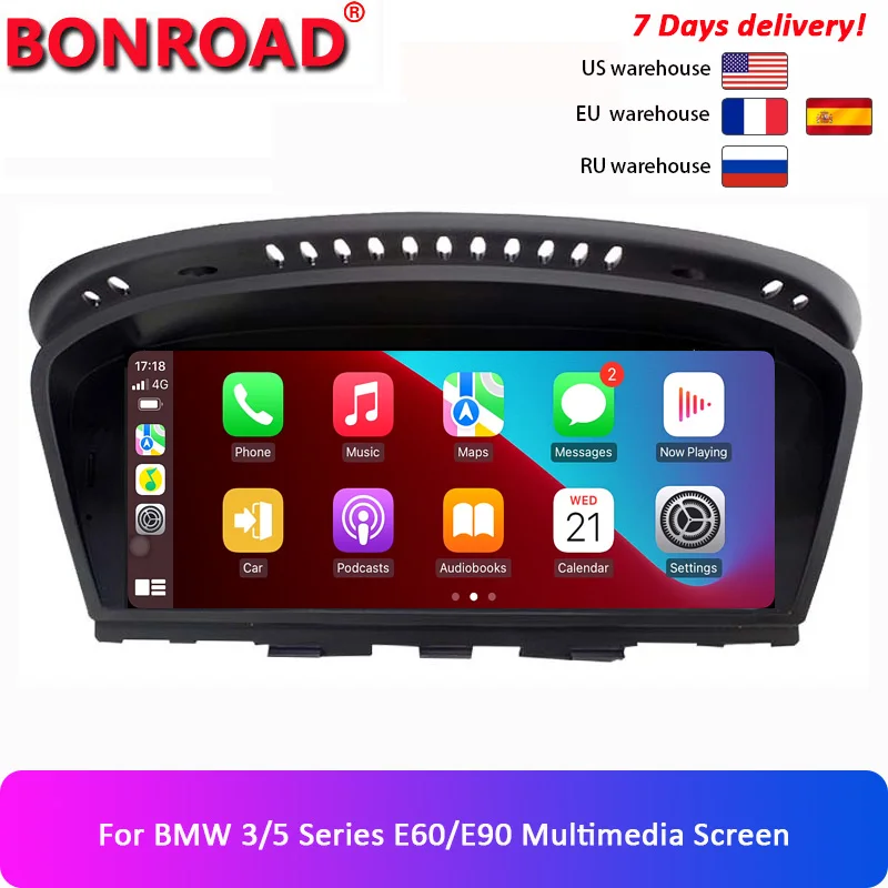 Bonroad Android Carplay Car Multimedia Player Radio For Bmw 5/3 Series